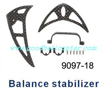 shuangma-9097 helicopter parts tail decoration set